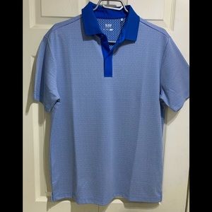 Sligo Blue/White Man Polo shirt in Size medium
